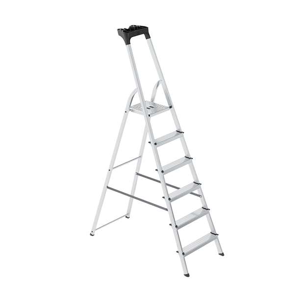 drabina aluminiowa SMART bs-da6 z półką